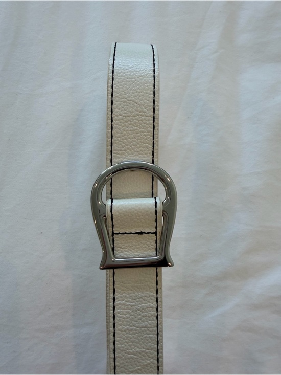 Vintage Etienne Aigner White/Silver Belt Size Small main image 8